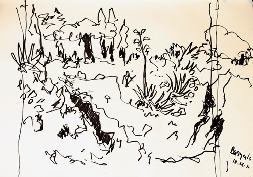 Banyuls sur Mer
Ink on paper (framed)
 15x20cm